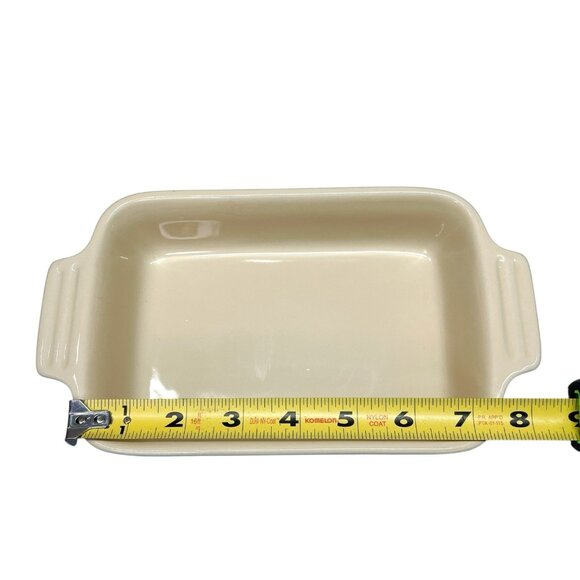 Le Creuset Blue Stoneware Rectangle Baking Dish Bakeware Casserole 7"x5” - Picture 5 of 6